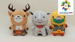 Lucunya Boneka Maskot Asian Games 2018