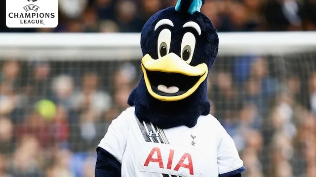 Maskot Tottenham Hotspur VS Manchester City