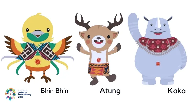 Yuk Kenalan dengan Bhin Bhin, Atung, dan Kaka: Maskot Asian Games 2018